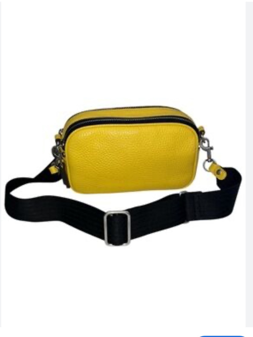 Yellow Pebbled Leather Treasure & Bond crossbody Camera Bag